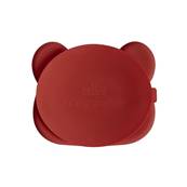 Assiette en silicone Ours - Rouille