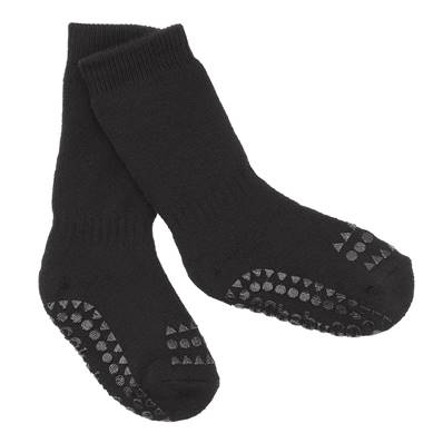 Chaussettes antidérapantes 6 - 12 mois - Pointure 17-19, Noir