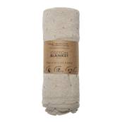 Couverture Biscuit en tricot – Sable