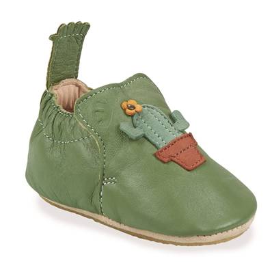 Chaussons en cuir avec patin My Blublu - Cactus 20-21