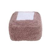Pouf carré Marshmallow - Vintage nude
