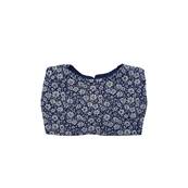 Blouse fleurs bleues pour poupon