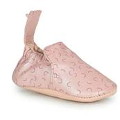 Chaussons en cuir souple My Blumoo - Confettis rose 12 - 18 mois