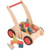Chariot de marche avec blocs en bois