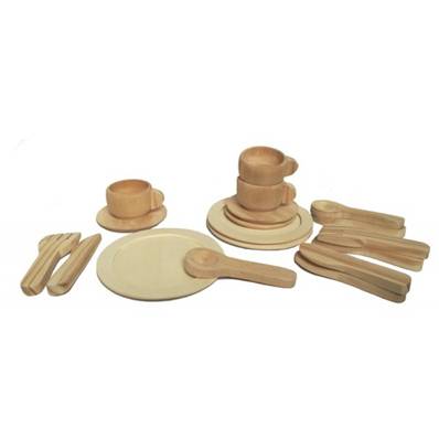 Dinette en bois naturel