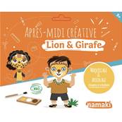 Pochette après-midi créative - Lion et girafe