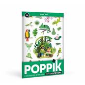 Poster mini discovery en stickers - Vert - La jungle