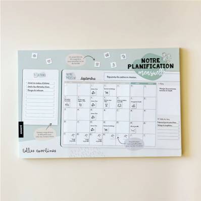 Coffret clés en main "Notre planification mensuelle"