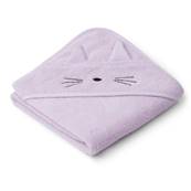 Cape de bain Chat lavande - Albert