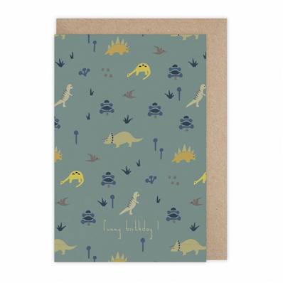 Carte anniversaire Funny Birthday Dino