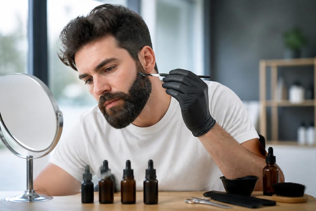 découvrez nos astuces pour choisir la couleur idéale de teinture pour barbe tout en protégeant vos poils et en évitant les dommages.