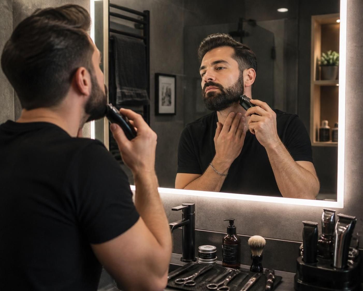 découvrez nos astuces pour une barbe taillée avec un contour net et un style impeccable, afin d’affirmer votre look avec élégance et précision.