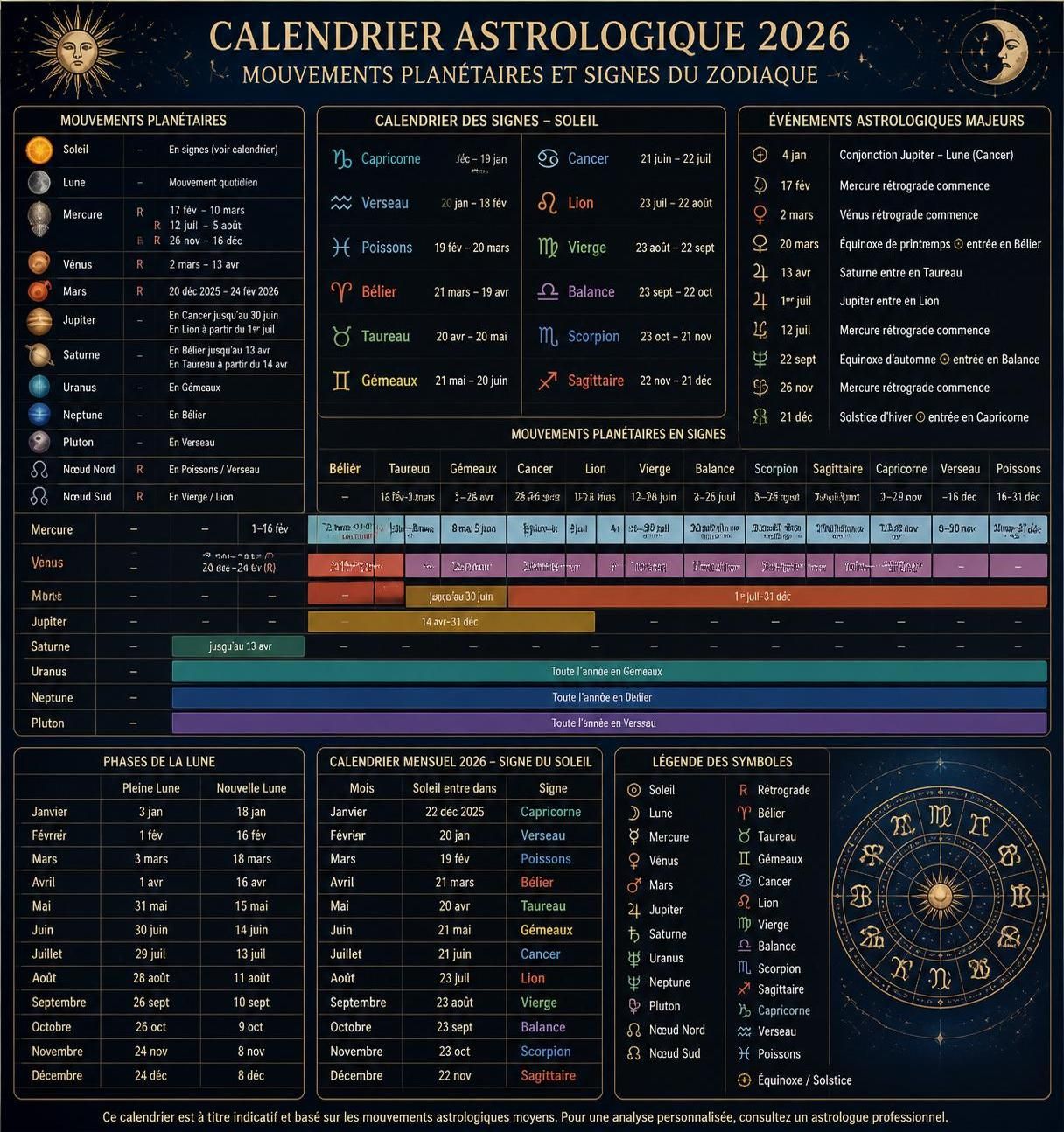 découvrez votre horoscope mois par mois et quelles surprises chaque signe du zodiaque vous réserve tout au long de l'année.