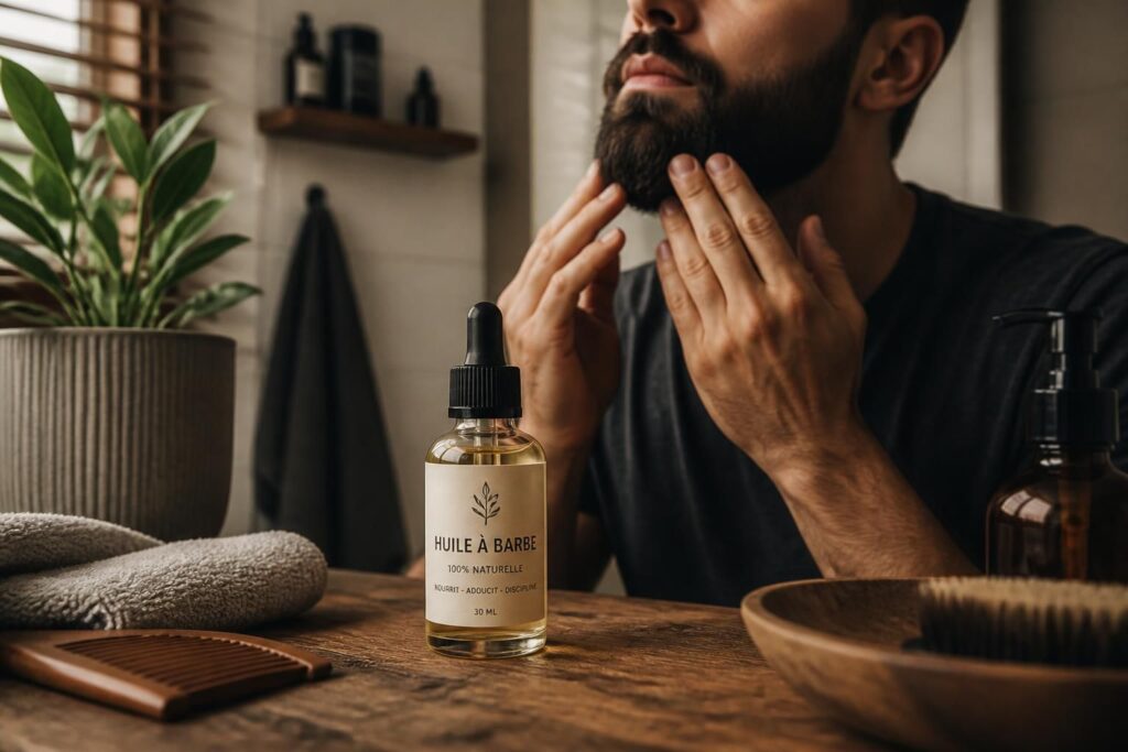 découvrez comment l'huile pour barbe, cet allié naturel, peut révolutionner votre routine grooming en nourrissant, adoucissant et protégeant votre barbe au quotidien.