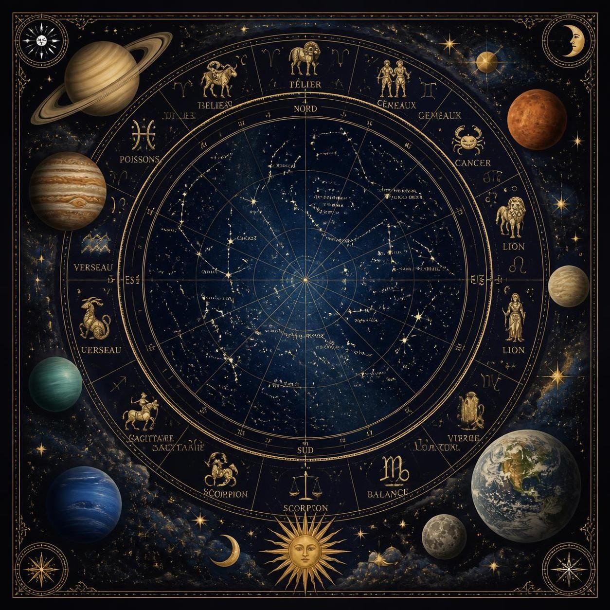 découvrez comment décrypter votre carte du ciel astrologique pour mieux vous comprendre et explorer les influences planétaires qui façonnent votre personnalité.