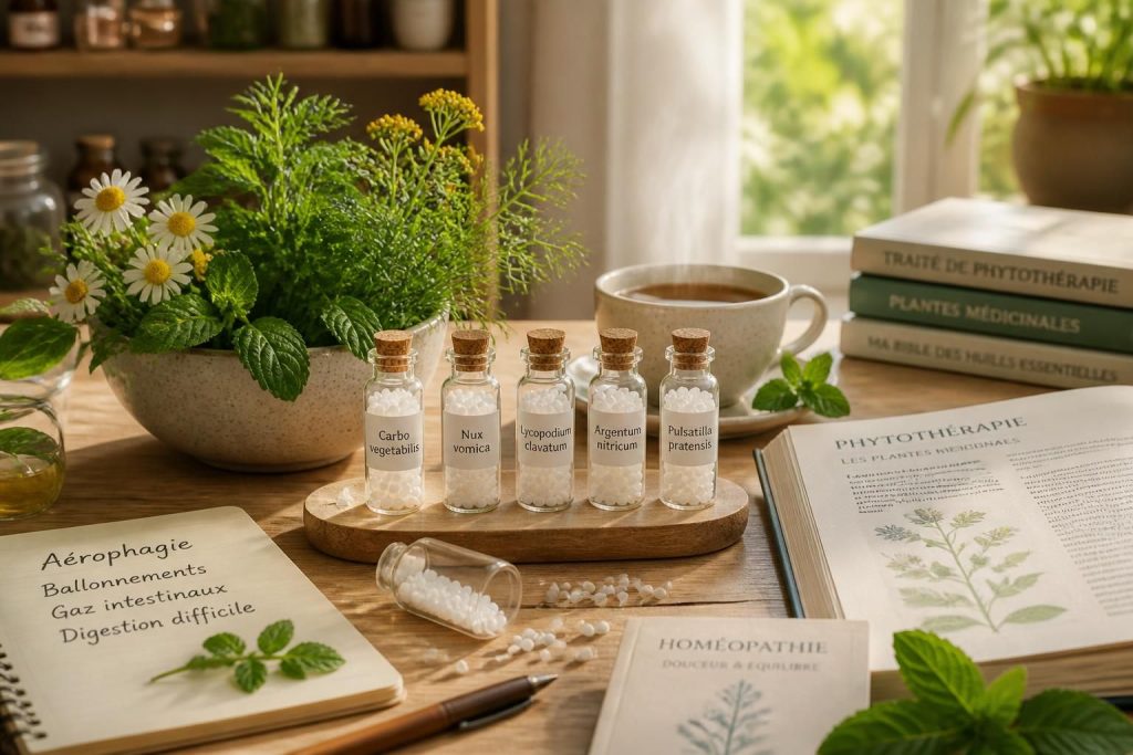 découvrez des remèdes homéopathiques doux et efficaces pour soulager l'aérophagie naturellement et retrouver votre confort digestif.