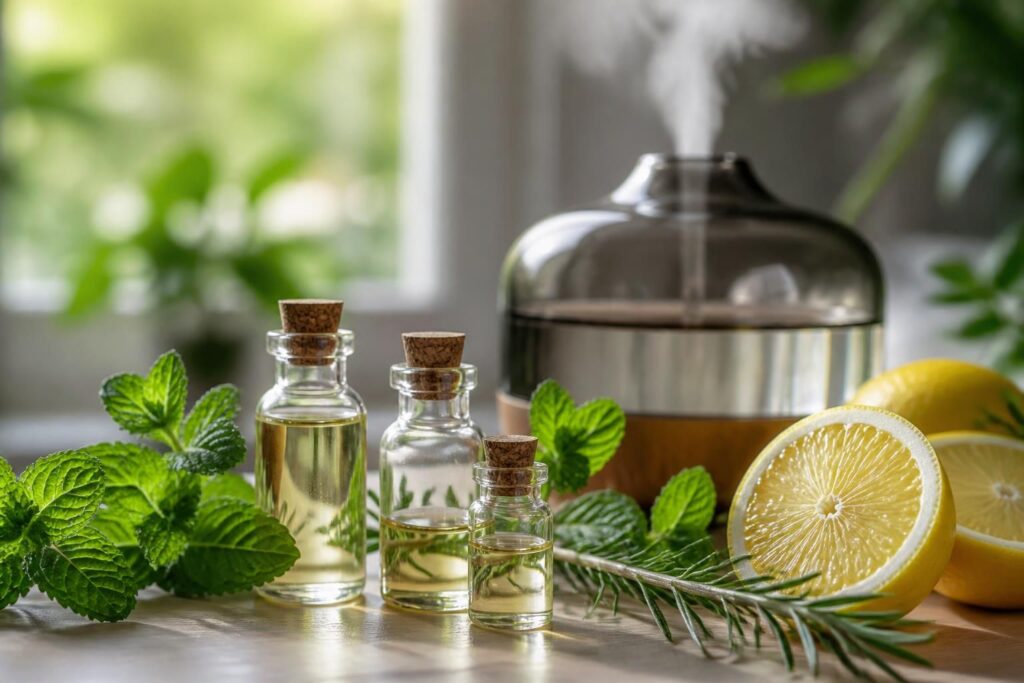 découvrez quelles huiles essentielles choisir pour lutter contre la mauvaise haleine et profiter d'un souffle frais au naturel.