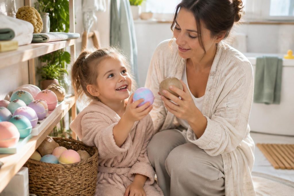 découvrez comment choisir une bombe de bain pour enfant, amusante et adaptée à sa peau, en privilégiant des ingrédients doux et des produits sûrs.