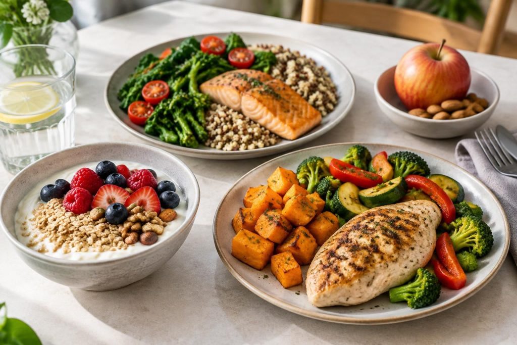Menu 1600 calories femme : exemples équilibrés pour garder la forme